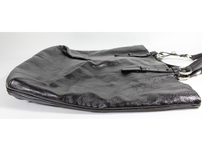 Yves Saint Laurent Tote in pelle marrone - vista 3