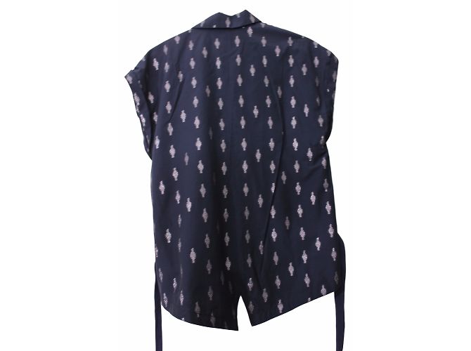 Kenzo Top Kimono de Algodón Negro con Bordados - vista 5