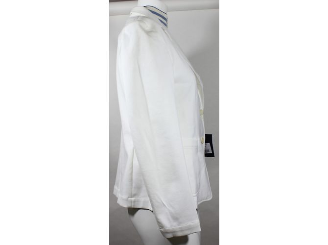 Blazer Fay Blanco de Algodón con Chaleco Extraíble - vista 4