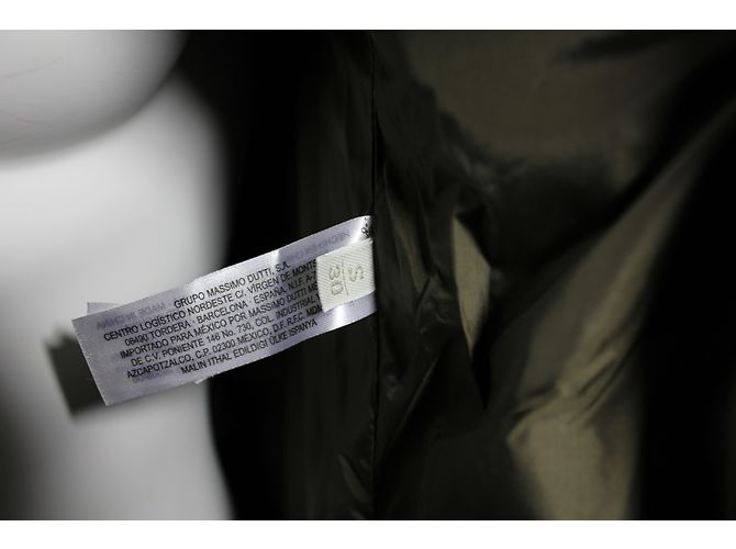 Parka de satén caqui Massimo Dutti - vista 7
