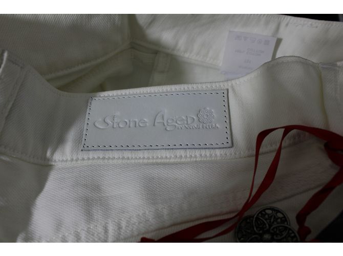 Autre Marque Pantalones acampanados de algodón crudo Vetus Petra - vista 4