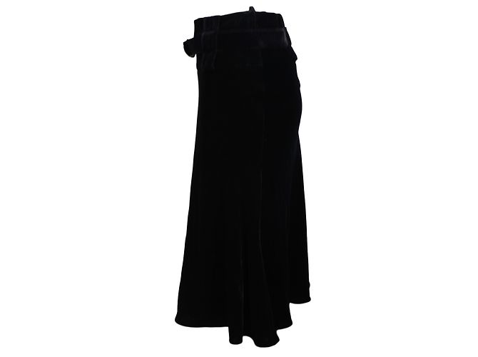 Falda Emporio Armani de terciopelo negro - vista 4
