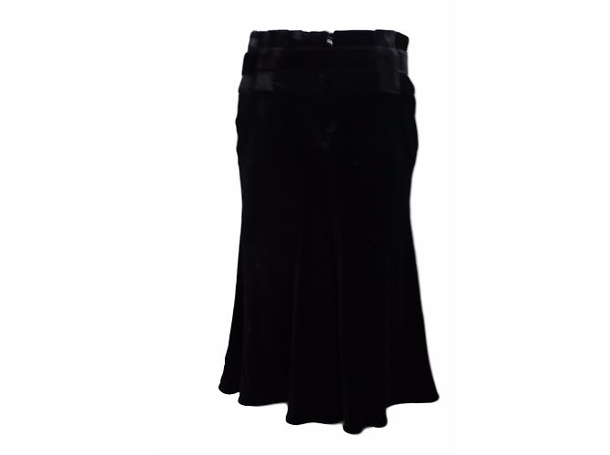 Falda Emporio Armani de terciopelo negro - vista 5