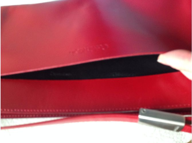 Borsa a mano Calvin Klein in pelle rossa Rosso - vista 4