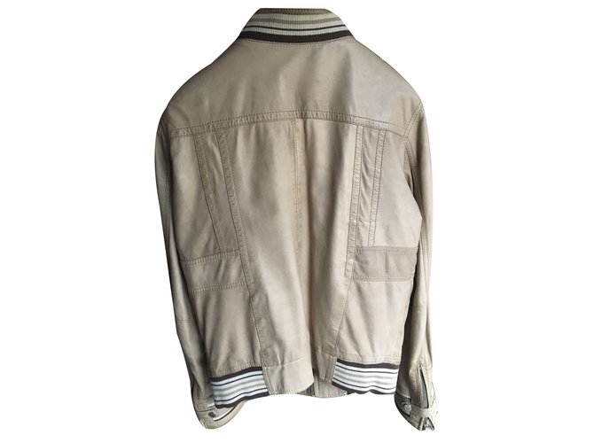 Dolce & Gabbana Lederjacke Beige - Ansicht 2