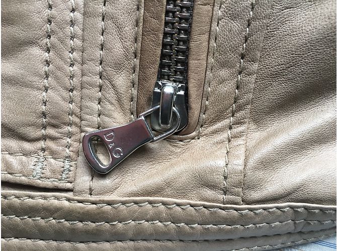 Dolce & Gabbana Lederjacke Beige - Ansicht 4