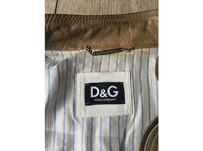 Dolce & Gabbana Lederjacke Beige - Ansicht 5