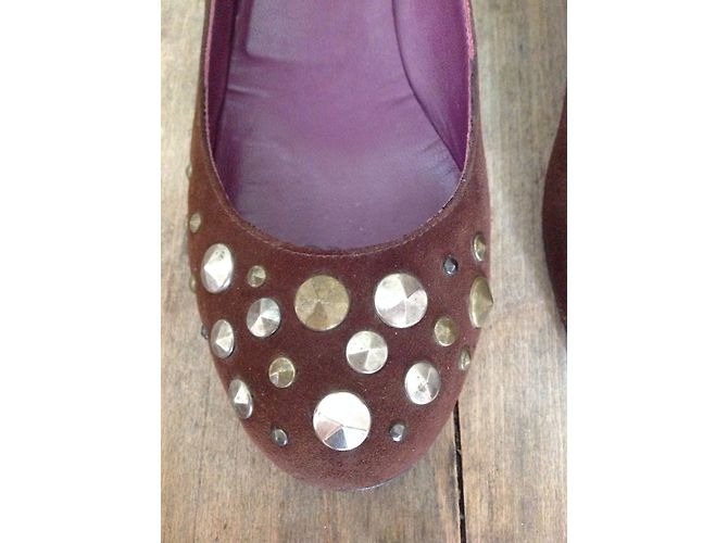 Bailarinas Marc Jacobs marrones de piel de gamo Castaño - vista 3