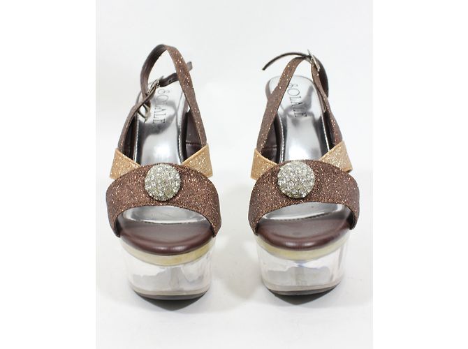 Autre Marque Sandali Solale con glitter tacco 14cm 35 - vista 3