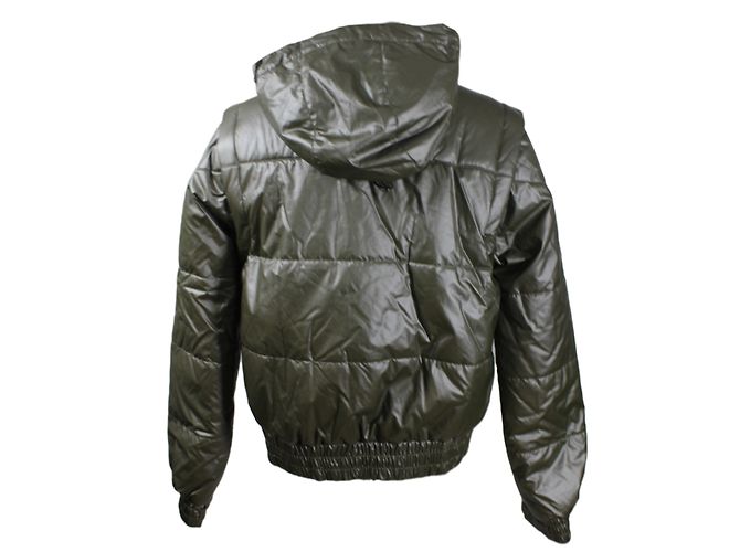 Louis Vuitton Chaqueta de Satén con Capucha Gris - vista 2