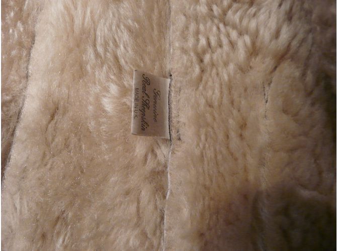 Full Circle Giacca Blazer in Pelliccia Taupe - vista 6
