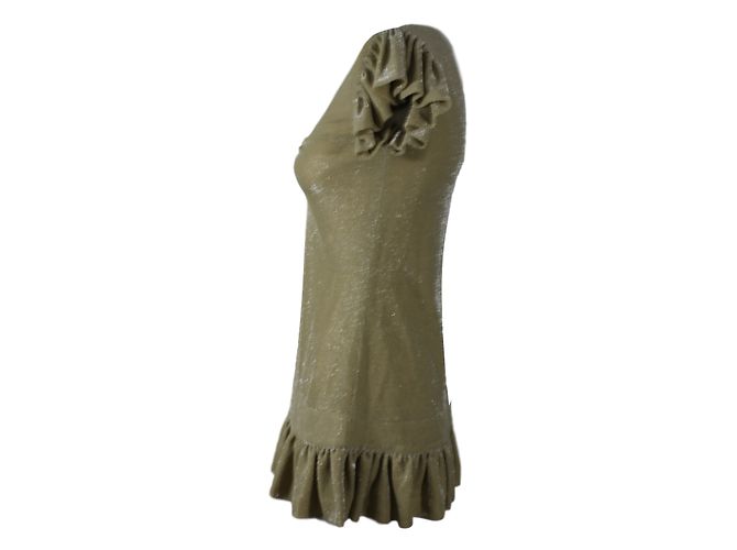 Karen Millen Kleid Gold Grösse 36 - Ansicht 3