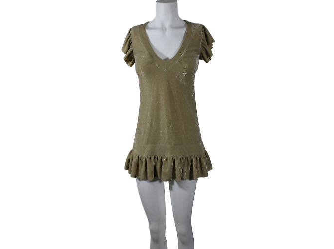 Karen Millen Kleid Gold Grösse 36 - Ansicht 4