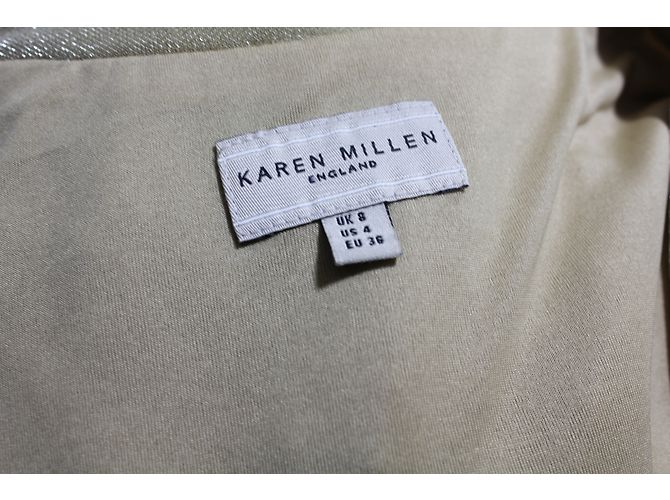 Karen Millen Kleid Gold Grösse 36 - Ansicht 5