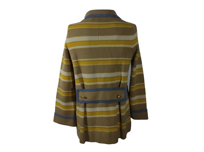 Marc by Marc Jacobs Abrigo Peacoat de punto de algodón Amarillo Beige Azul - vista 2