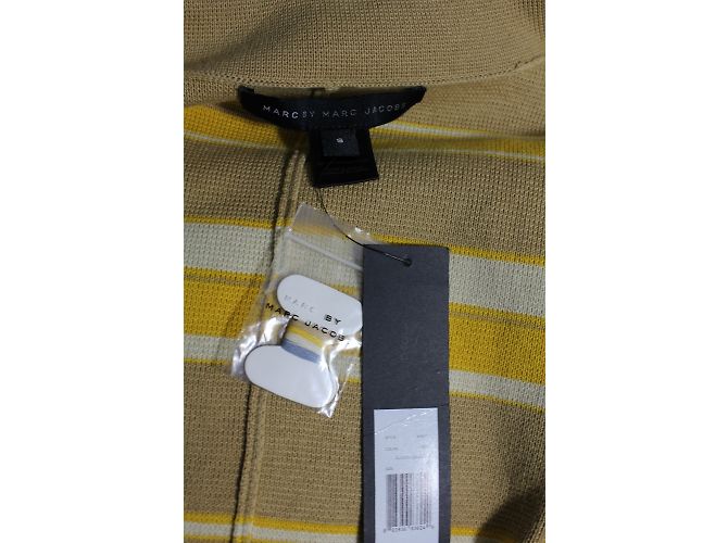 Marc by Marc Jacobs Abrigo Peacoat de punto de algodón Amarillo Beige Azul - vista 4