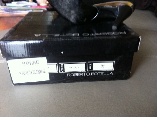 Autre Marque Stivaletti Roberto Botella in pelle nera Nero - vista 6