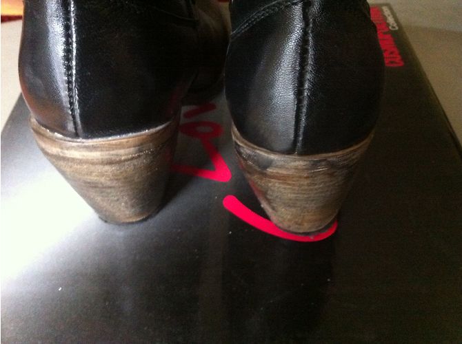 Autre Marque Botas Cosmopolitan de cuero negras estilo rock cowboy Negro - vista 4