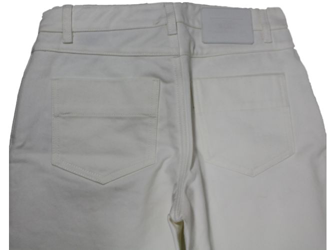 Pantalones Capri blancos de algodón Louis Vuitton - vista 5