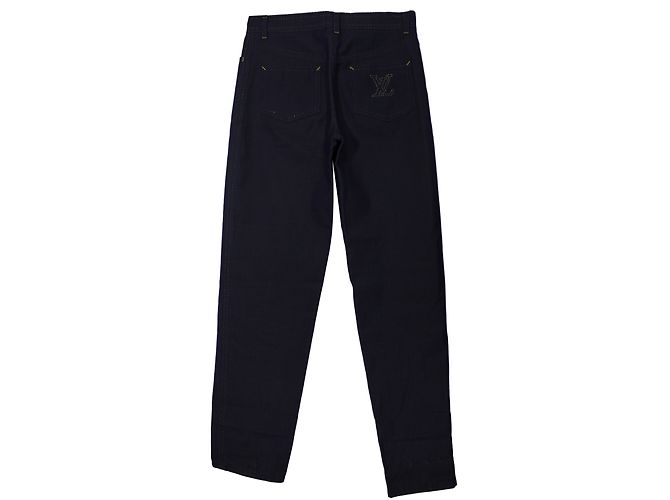 Pantalones Louis Vuitton Azul Índigo de Algodón Talla 36 - vista 2