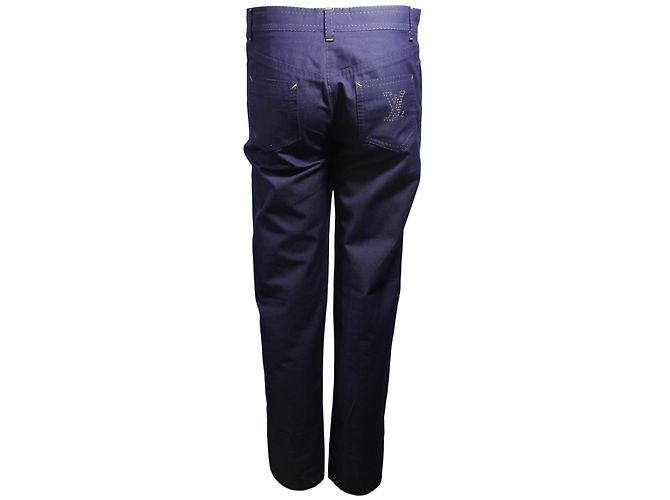 Pantalones Louis Vuitton Azul Índigo de Algodón Talla 36 - vista 6