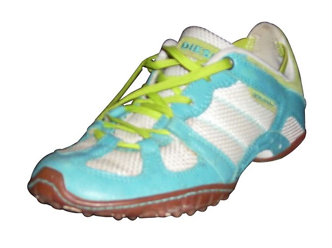 Sneakers Diesel in pelle bianca Bianco - vista 2