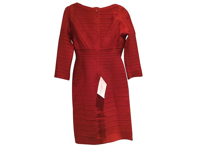 Herve Leger Bandage Kleid Rot M - Ansicht 2