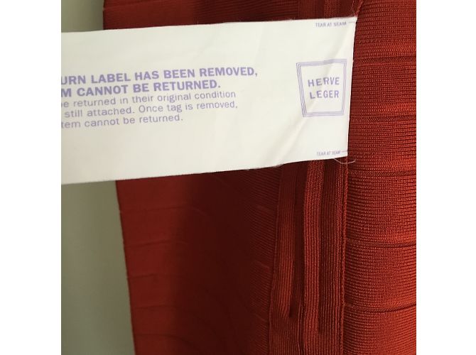 Herve Leger Bandage Kleid Rot M - Ansicht 3