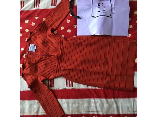Herve Leger Bandage Kleid Rot M - Ansicht 4