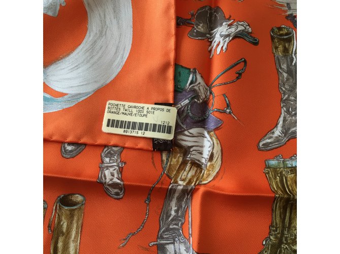 Hermès sciarpe Arancione - vista 3