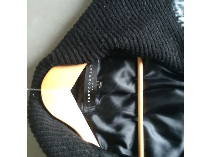 Ventcouvert Lederjacke im Aviator Stil Schwarz - Ansicht 4