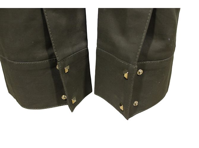 Pantalones Louis Vuitton Caqui de Algodón Talla 36 - vista 7