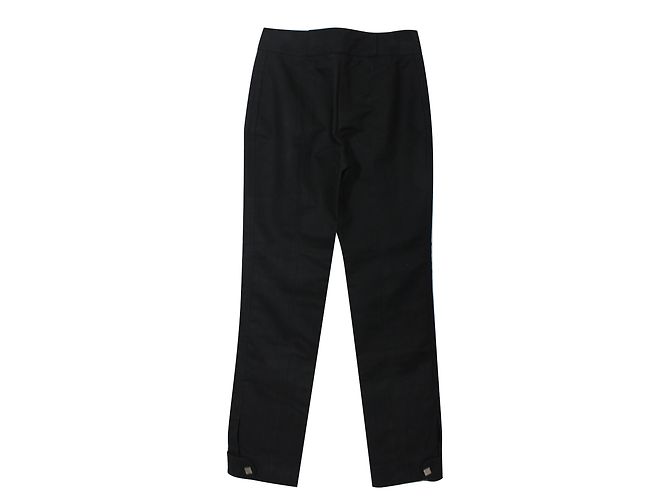 Pantalones Louis Vuitton Negros de Algodón Talla 36 - vista 2