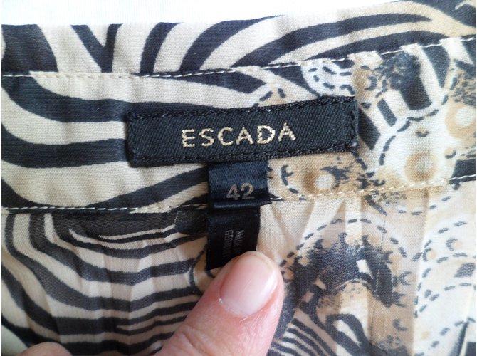 Escada Bluse Zebra Print Polyester Größe 42 Zebra-druck - Ansicht 2
