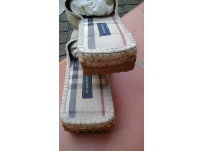 Mules Burberry in tela di cotone - vista 3