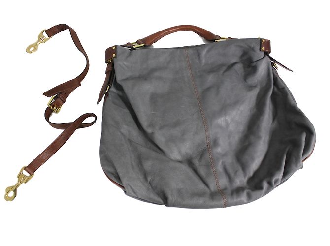 Autre Marque Borsa a mano LM Lulu in pelle di vitello grigia Grigio - vista 2