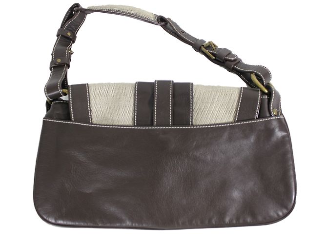 Borsa a tracolla Le Tanneur Cavenas in pelle marrone - vista 3
