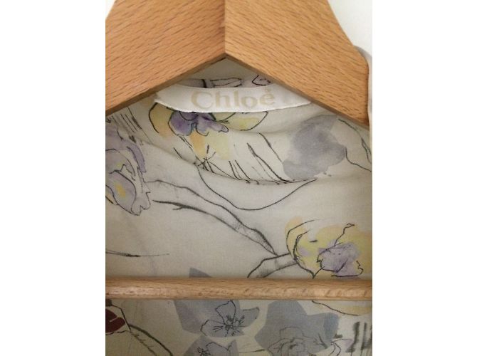 Camicetta di seta Chloé Beige - vista 4