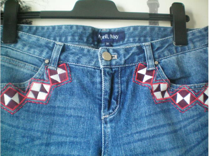 April May Pantalones Azul - vista 3