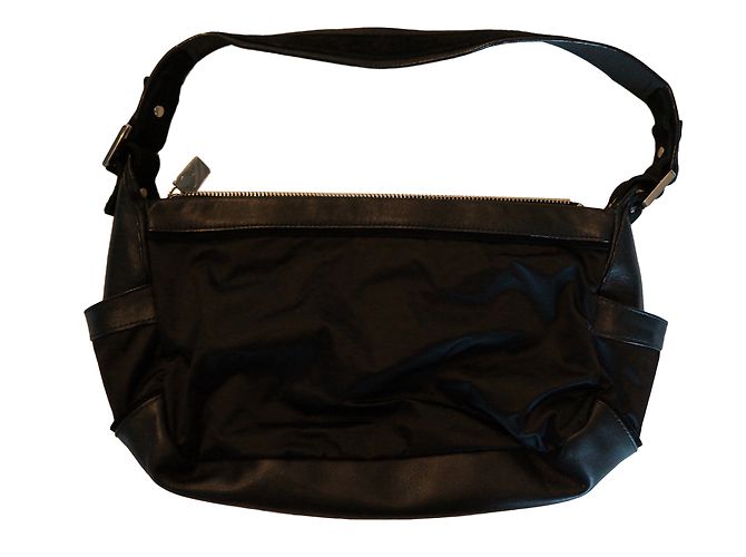 Borsa Furla nera in pelle e nylon Nero - vista 2