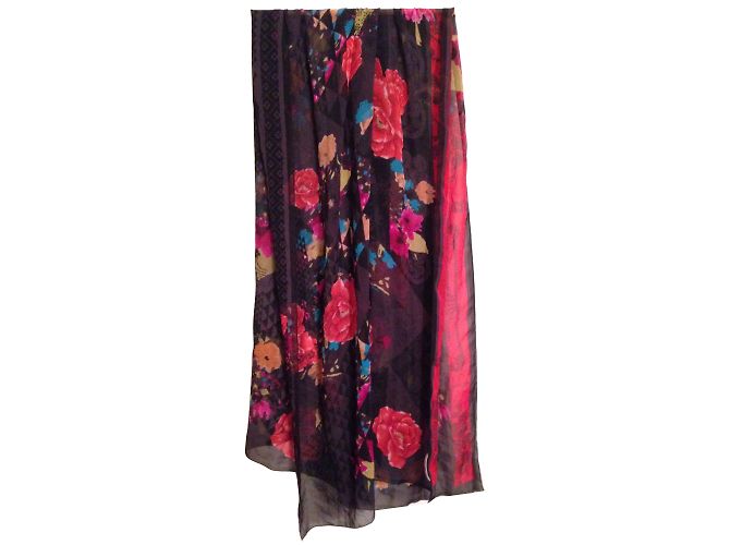 Sciarpa Kenzo con motivi floreali Multicolore - vista 3