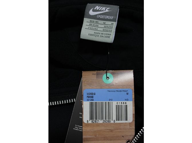 Nike Kapuzenpullover Dunkelblau Baumwolle Größe M Schwarz - Ansicht 5