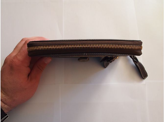 Cartera Mulberry Portfolio de Cuero Marrón Chocolate Castaño - vista 5