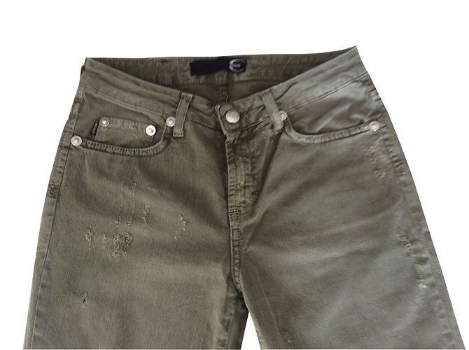Pantalones Just Cavalli Caqui Corte Recto - vista 2