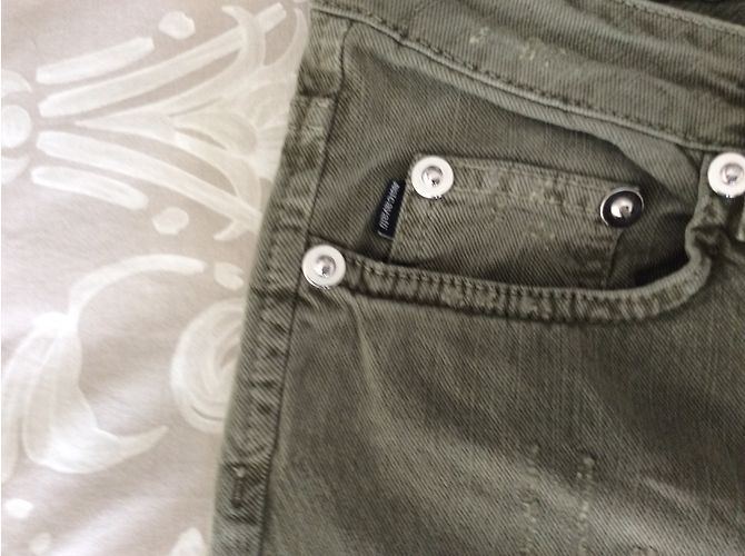 Pantalones Just Cavalli Caqui Corte Recto - vista 4