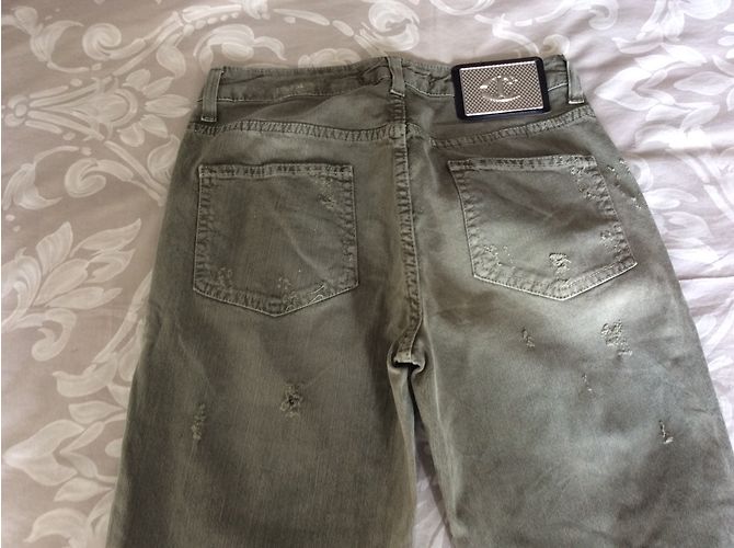 Pantalones Just Cavalli Caqui Corte Recto - vista 7