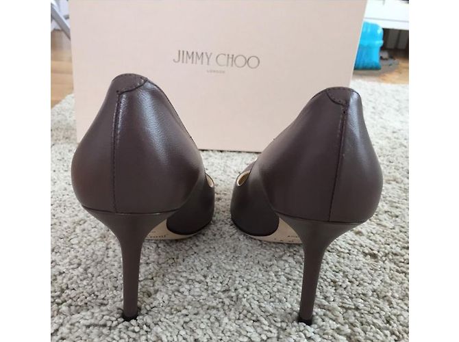 Jimmy Choo Pumps Taupe Leder Größe 36 - Ansicht 3