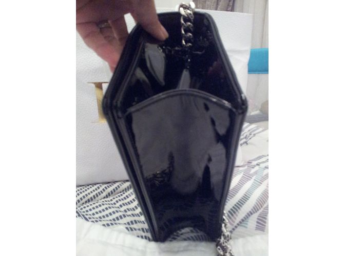 Borsa Dior Diorama in vitello vernato nero - vista 8