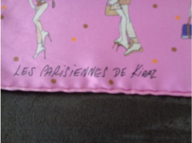 Hermès Lenços Rosa - vista 3