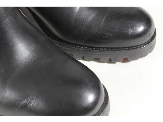 Stivaletti Biker Communa Christian Louboutin in pelle nera Nero - vista 12